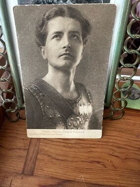 Antique Black & White Portrait Postcard